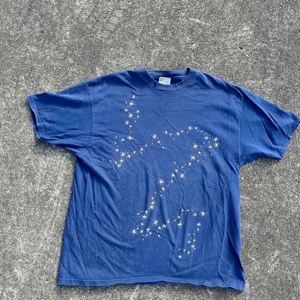 Navy Blue Disney Mickey Millennium Mickey T-shirt Size XL